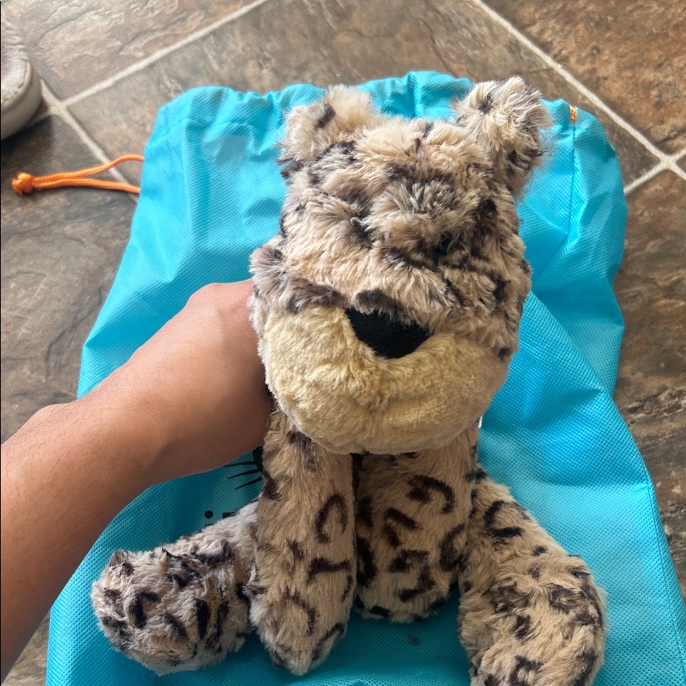 Merryday Leopard Stuffed Animal - Tan and Brown